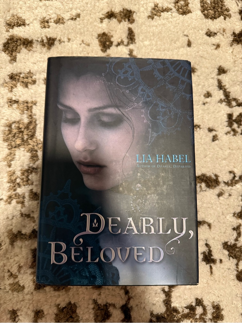 Dearly, Beloved Book Cover Necklace — Blue